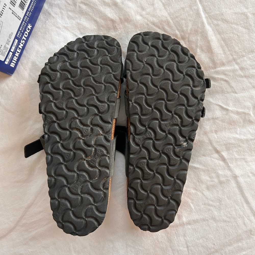 BIRKENSTOCK Franca Black Oil Rubbed Leather ~ Size 37 - Picture 4 of 6